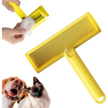 Reusable Pet Hair Remover Roller, Reusable Lint Remover for Cat and Dog Hair, Yellow