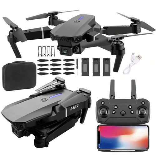 Mini Foldable WiFi FPV Drone With 4K HD Dual Camera Selfie RC Quadcopter Drone