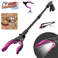 82 cm LED Litter Picker Long Reach Heavy Duty Rubbish Pick Up Grabber Tool UK