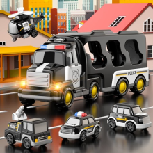Police Truck Boy Toys 7 IN 1 Friction Power Vehicle Car Toy for Kids 1-6 Years