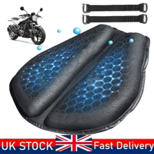 3D Motorcycle Seat Cushion Honeycomb Breathable Shock Absorption Petal-Shaped UK