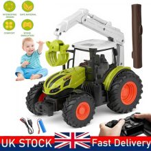 2.4 GHz Remote Controlled Tractor W/Lighting Design 360 Rotation Kids Toys Car