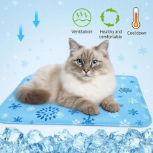 Cooling Gel Mat for Dogs and Cats, Blue, 60x90cm | XL Size | Water Injection – Self-Cooling Gel