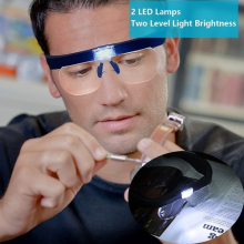 Magnifying Glasses Loupes 5X Magnifier Glasses With Led Light Reading Sewing UK