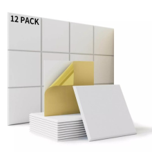 12x Self Adhesive Acoustic Foam Panels Studio Soundproofing Foam Tiles Pads