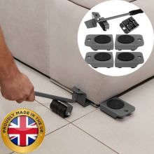 5 PCS Furniture Lifter Heavy Roller Move Tool Set Moving Wheel Mover Sliders Kit