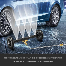 Under Car Pressure Washer Undercarriage Cleaner Underbody Wash Broom 4000 PSI