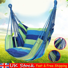 1PCS Stripe Hammock Hanging Rope Chair Swing Seat For Patio Garden Porch Balcony
