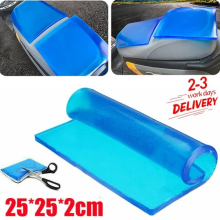 Motorcycle Seat Gel Pad Shock Absorption Mats DIY Soft Cooling Cushion 25*25*2CM