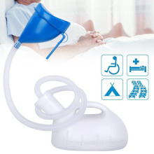 Urinal Long Neck Incontinence Bottle for Unisex Clear Lid Plastic W/ Pipe 2000ml