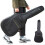 Waterproof classical guitar case with double strap - Black 40"41" 1