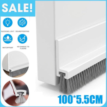 100cm Draught Excluder Brush Pile Weather Seal Strip Insulation Door Window Tape
