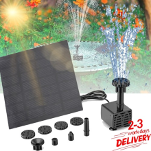 Solar Panel Powered Water Feature Pump Garden Pool Pond Fish Aquarium Fountain