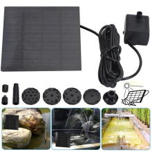 UK Solar Panel Powered Water Pump Garden Pool Pond Fish Aquarium Fountain Decor