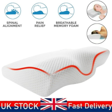 Orthopedic Memory Foam Pillow, Neck Support Pillow Ergonomic Neck Pain Relief