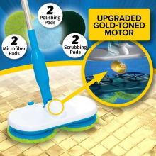 Electric Floating Mop |Rechargeable Motorised Spin Mop | With 6 Cleaning Pads UK