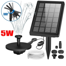 Solar Panel Powered Water Feature Pump Garden Pool Pond Aquarium Fountain 200L/H