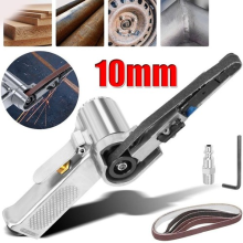 Air Belt Sander Finger File Tool 10mm 330mm Sanding Buffing with Sanding Belts