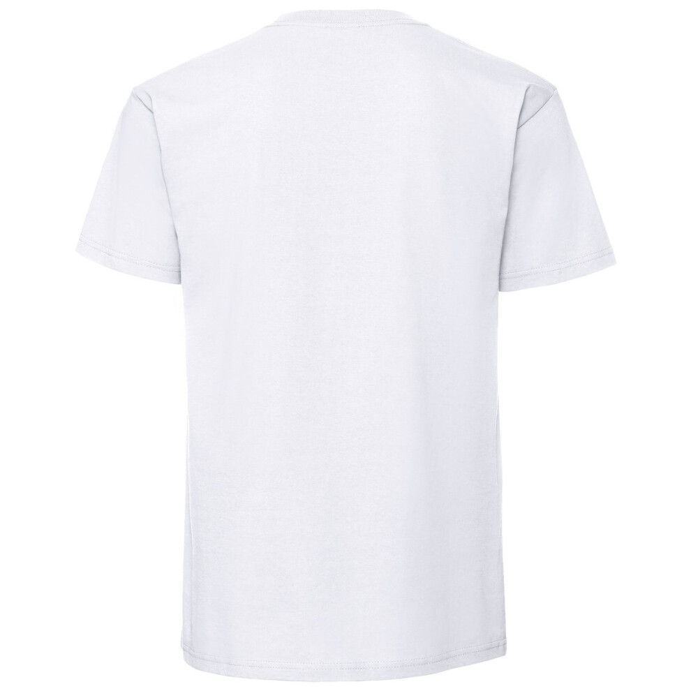 Fruit Of The Loom (S, White) Mens Premium Ringspun Cotton T-Shirt