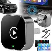 UK Wireless CarPlay Adapter for iPhone Mini Size USB Design for Cars with USB-A