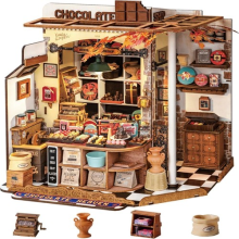 Rolife Miniature Dollhouse Kit Henry's Chocolat Budding Model Adults Kids Gift