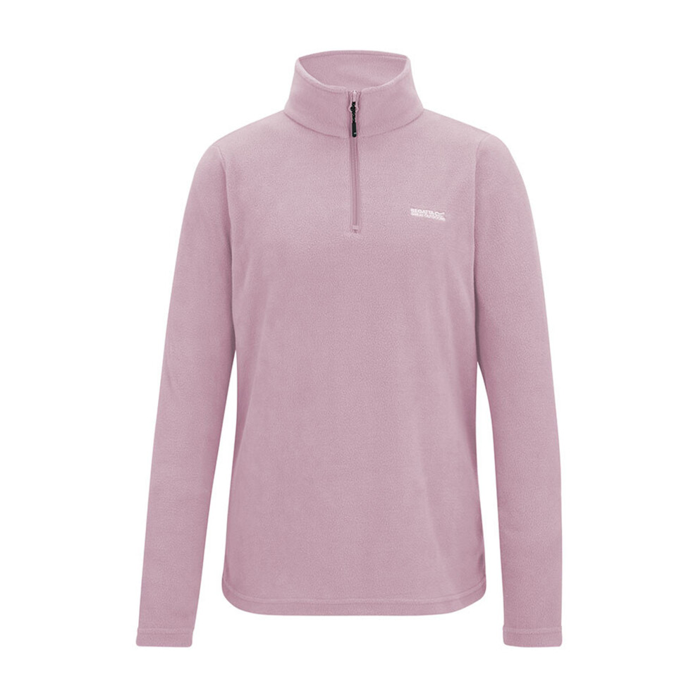 Regatta (14 Uk, Powder Lilac) Great Outdoors Womens/Ladies Sweetheart 1/4 Zip Fleece Top