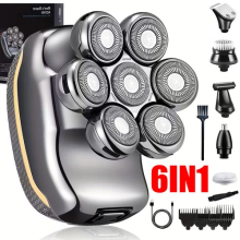 7D Electric Shaver 7 Head Razor Bald Beard Hair Skull Trimmer Beard Remover Men