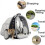 Cat Backpack - HANDEIU - Expandable - Transparent with Bubbles - Lightweight - 6 kg Max 4