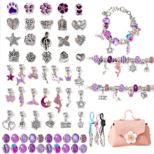 Sieradenset - Kerstcadeau voor meisjes, cadeau voor tienermeisjes, kindersieraden voor meisjes, creatieve set voor kinderen, bedeltjes