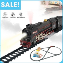 Classic Train Set Large Toy With Light & Sound Battery Operated Kids Boys Toys