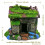 Aquarium Decorations Fish Hideaway House Cave with Realistic Green Moss, (A) 2
