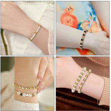 2580 Friendship Bracelet Kit, Bracelet Making Kit, Clay Beads for Bracelet Making, Shaped Beads