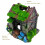 Aquarium Decorations Fish Hideaway House Cave with Realistic Green Moss, (A) 4