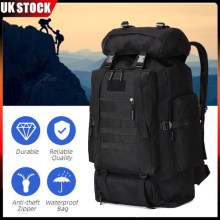 100L Extra Large Nylon Camping Backpack Travel Hiking Rucksack Luggage Bag - New