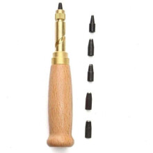 Automatic Leather Punching Tool, Screw Punch for Leather, Adjustable Screw Awl, Automatic Punch