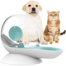 Distributore d'acqua per cani e gatti, fontanella per gatti a gravità, a forma di lumaca, automatica (verde)