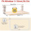 Wireless cat window hammock with 4 powerful suction cups, easy to assemble and foldable shelf, large 4