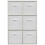 Charles Jacobs (6 White Drawers) Charles Jacobs Grey 6 Cube Open Book Shelf Storage Unit 3