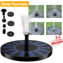 Solar Fountain Pool Pump Outdoor Bird Bath Sun Fountain Floating Garden Decor UK