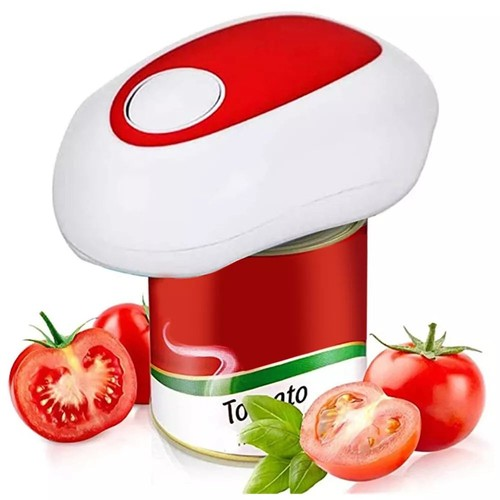 Electric Tin Can Opener Automatic One Touch Battery Operated Cooks for Weak Hand