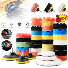 39x Car Polisher Gross Polishing Pads for Drill Sponge Buffer Waxing Buffing Kit