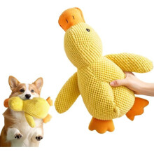 Dog Toy - KZQ - Stress Reliever Duck - Indestructible - Soft Fabric - Medium Size