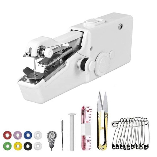Mini Handheld Portable Cordless Sewing Machine Hand Held Stitch Home Clothes