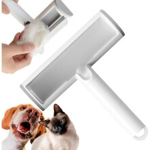 Reusable Pet Hair Remover Roller, Reusable Lint Remover for Cat and Dog Hair, White