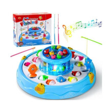 Visspel speelgoed - Kindermodel - Meerkleurig - Verlicht aquarium - 4 hengels
