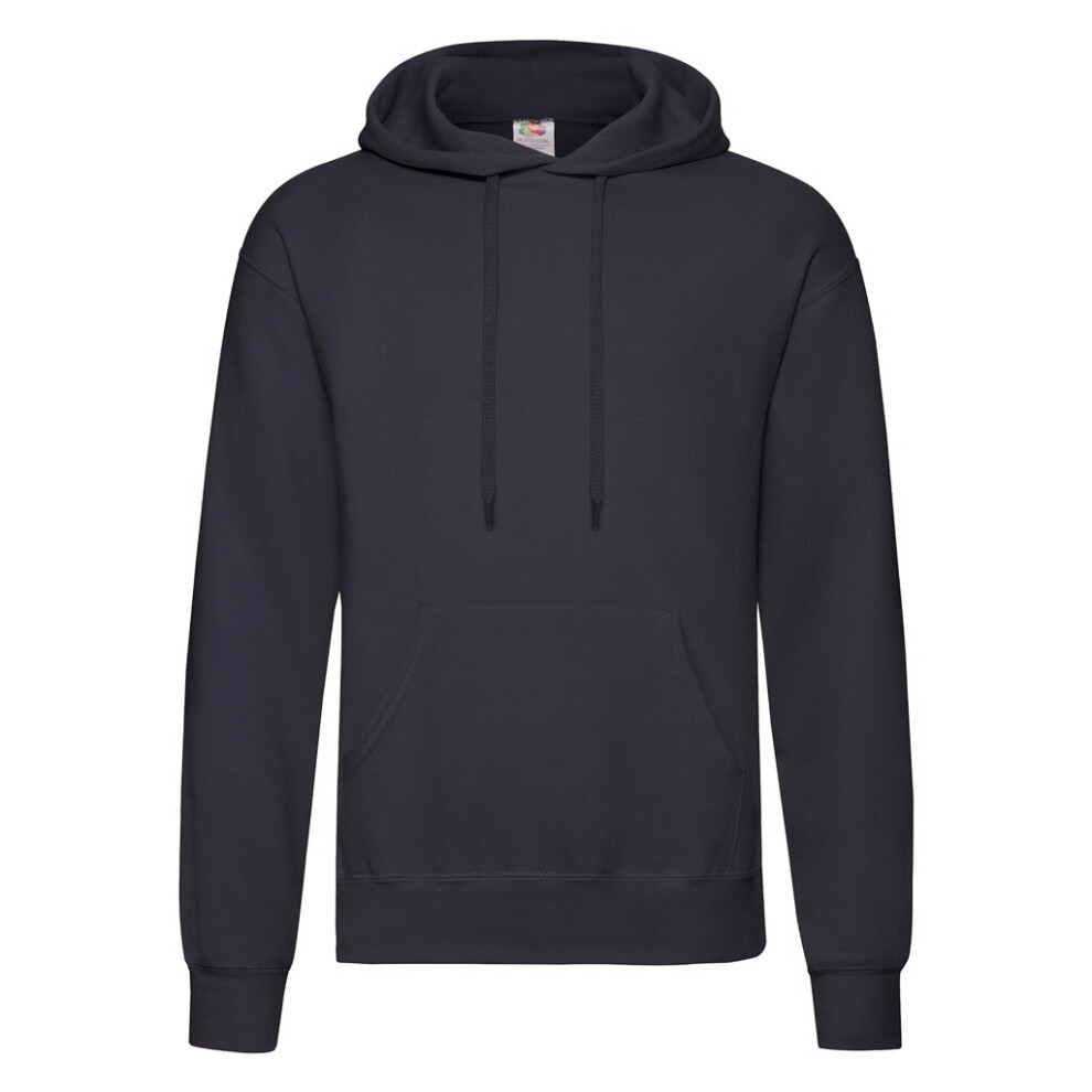 Fruit Of The Loom (4Xl, Deep Navy) Adults Unisex Classic Hooded Sweatshirt