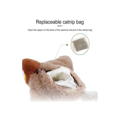 Interactive Toy - Flying Bird - Realistic Sounds - USB Charging - Soft Plush 2