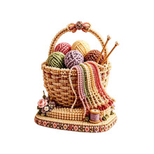 Basket Weaving Craft Set for Adult, 3D DIY Basket Project, 15cm