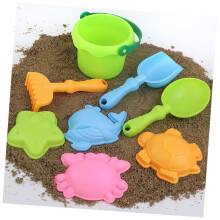 8-teiliges lebendiges Sandspielzeug-Set für Kleinkinder,-Grün