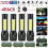 4Set Ultra Bright Zoomable Handheld Flashlight Powerful Torch+Gift Box+USB Cable 2